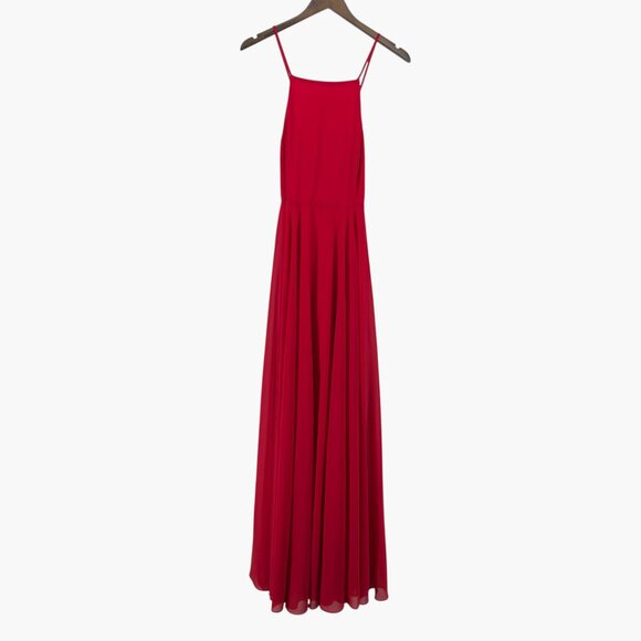 Lulu's Red Mythical Kind of Love Halter Maxi Dress - Picture 2 of 6